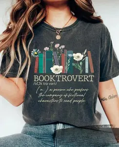 Booktrovert Shirt, Book Shirt, Book Lovers Gifts, Gifts For Book Lovers, Gifts For Book Lovers Women, Book Shirts For Women, Bookish Gifts Top Womenswear Underwear Comfort