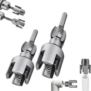 1/2″ & 3/4″ PVC Pipe Threading Tool – Integrated Internal & External Thread Cutter for Plumbing & DIY Repairs