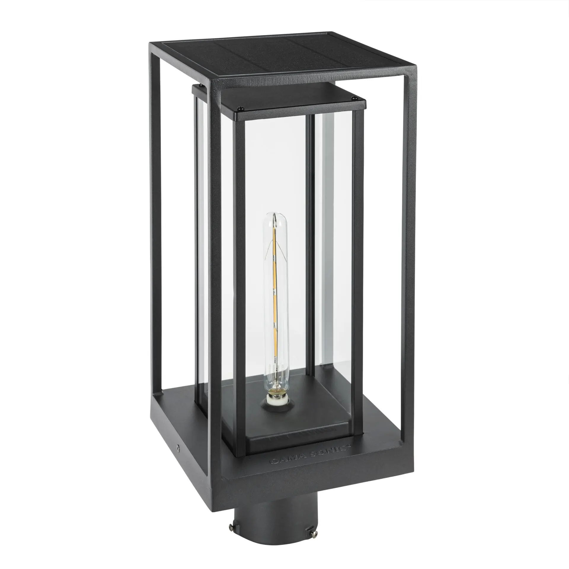 NovaEdge Solar Post Light – Edison-Style LED for 3-Inch Poles | Dusk-to ...