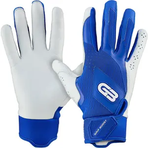 Grip Boost Blue Loaded Baseball Batting Gloves with Boost Plus Leather