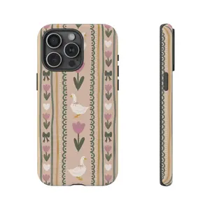 CottageCore Phone Case Cozy Vintage Coquette Aesthetic Goose Lover Gift iPhone 17, 16, 15, 14, 13, 12, 11, Pro Max, Suitable For 17 Air