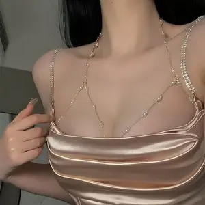 Elegant Women's Body Chain Jewelry Accessory, Perfect for Parties Nightclubs Special Occasions, Shoulder & Chest Wear