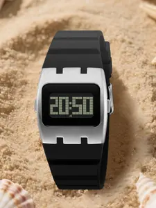 Skmei Cyberpunk Electronic Watch, Luminous Display, Silicone Strap, Streetwear Style, Future-Style Cyberpunk Design, All Seasons, Casual Watch, Digital Watches