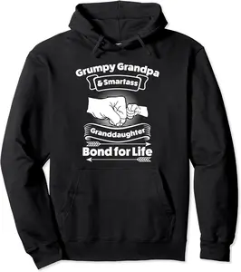 grumpy grandpa smartass granddaughter bond for life Family Pullover Hoodie - Emeleemeji Shop 41B0C3J9BMVV