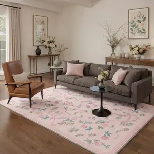 【Deals For You Days】BEIMO Area Rug – Soft, Non-Slip, Pet Friendly, Machine Washable Floor Rug, Home Carpet, Stylish Decor for Any Room ,ARF2074-PETAL