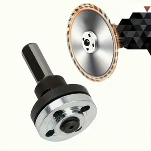 10mm Electric Drill and Angle Grinder Adapter Kit, Medium Grain Aluminum Connector Rod for Cutting Wheel and Polishing Pad, Metal Processing Tool