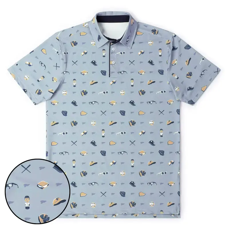 Funny The Sandlot "Summer of ‘62" Golf Polo Shirt Men's Print Polo Shirt Regular Fit Tropical Half Zip Polo, Quick-Dry Fitted Men's Polo Shirt, Lightweight Spring & Autumn Bird Print Polo, Fathersdaygift Athletic Gift for Dad Hot