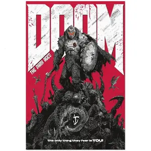 [Freeship.Noframe] - Doom The Dark Ages Game Artwork Poster (No Frame)