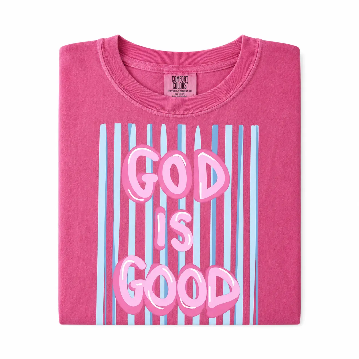 God Is Good Comfort Colors T-Shirt, Christian Faith Graphic Tee, Inspirational Religious Shirt, Unisex Cotton Jesus Lover Top