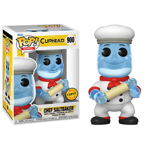 Funko Pop! Chef Saltbaker w/ Rolling Pin, Cuphead 900 **Chase** Vinyl Figure in PopShield Protector