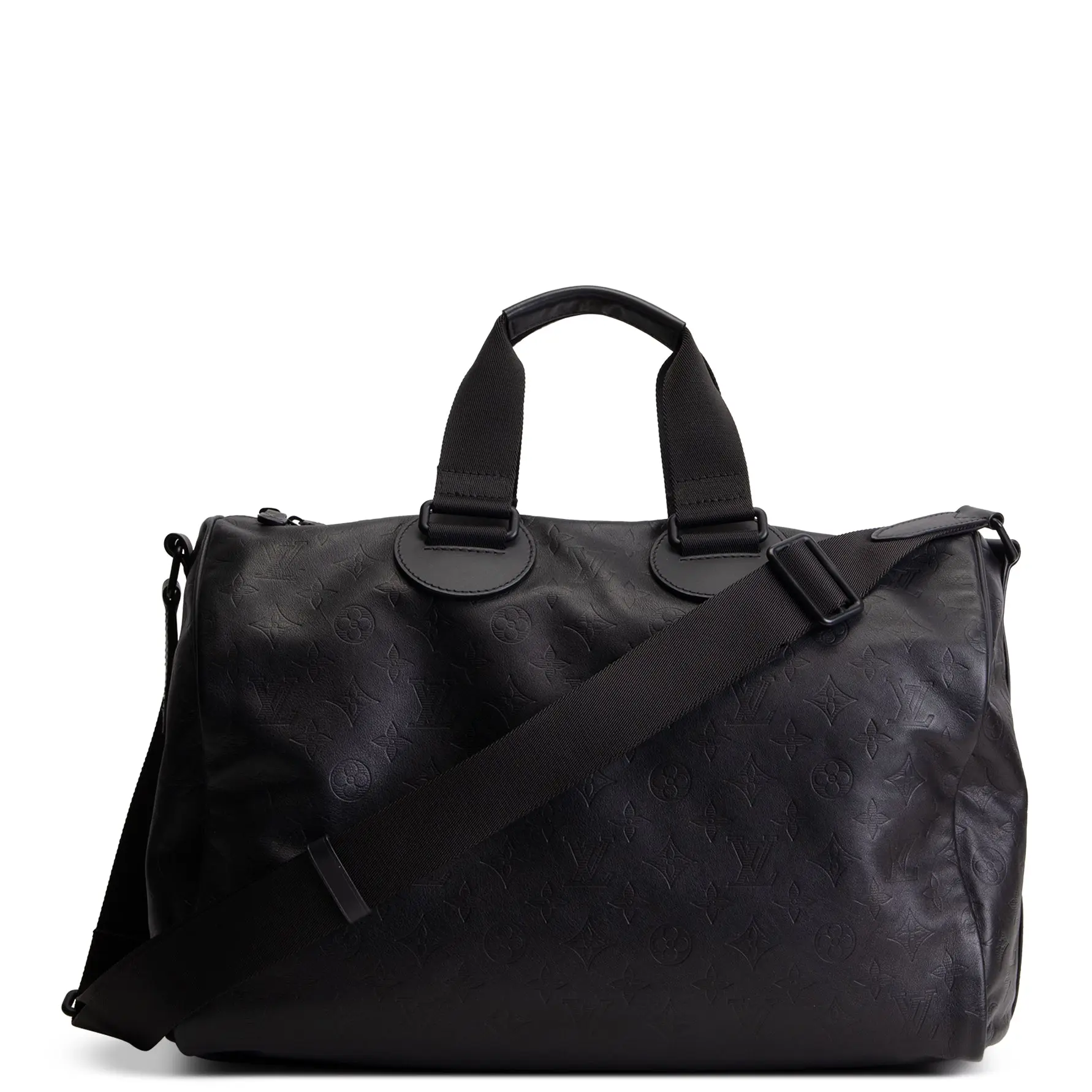 Pre-owned Louis Vuitton Leather Travel Bags Speedy Bandouliere 40 Shadow Monogram