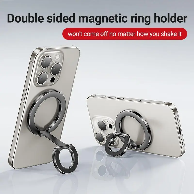 Magnetic Phone Holder for MagSafe, 3-Fold Extendable 360° Rotatable Phone Ring Grip & Foldable Stand, Hands-Free Phone Accessory for Travel, Selfies, Vlogging & Daily Use (Magnetic Ring Included) sohochic,back to school,back to school haul