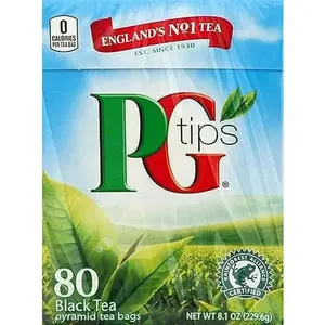 PG Tips Premium Black Tea Non-Pyramid Bags, 80 Count
