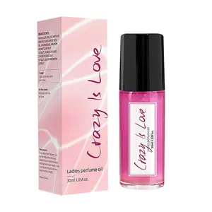 Crazy in Love Roll On Perfume Oil, Crazy is Love Pheromone Perfumes for Women, Long Lasting Charming Fragrance, Enhance Charm & Confidence, 0.34 fl.oz (10mL)