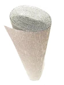 Italian Crepe Paper roll 180 gram - 802 SILVER METALLIC