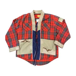 Denim + Camo Flannel Kimono // Random Selection