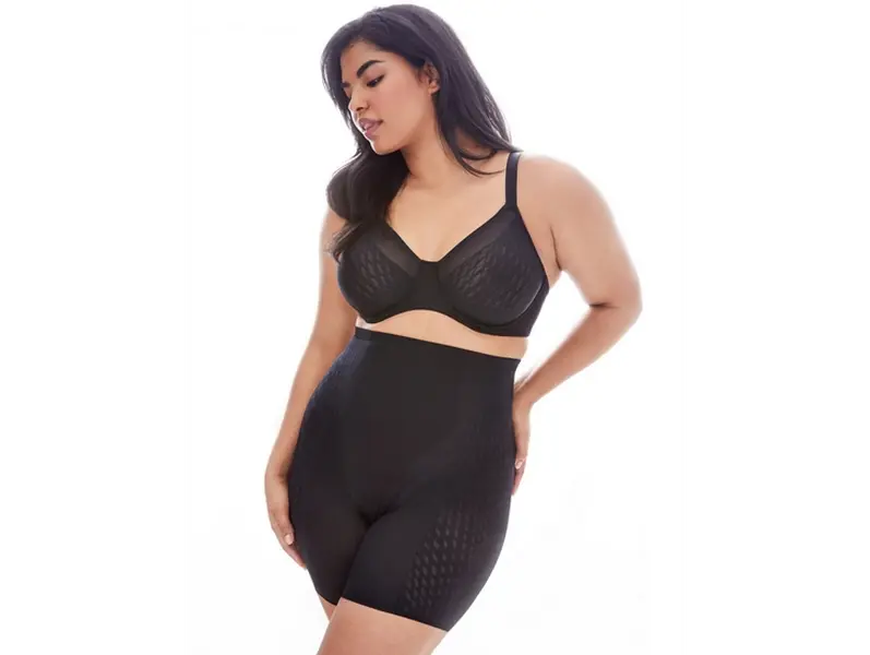 Women's Wacoal Elevated Allure Hi-Waist Thigh Shaper, 18" Leg Length, Cotton-Spandex Fabric, Leg-Slimming Shapewear