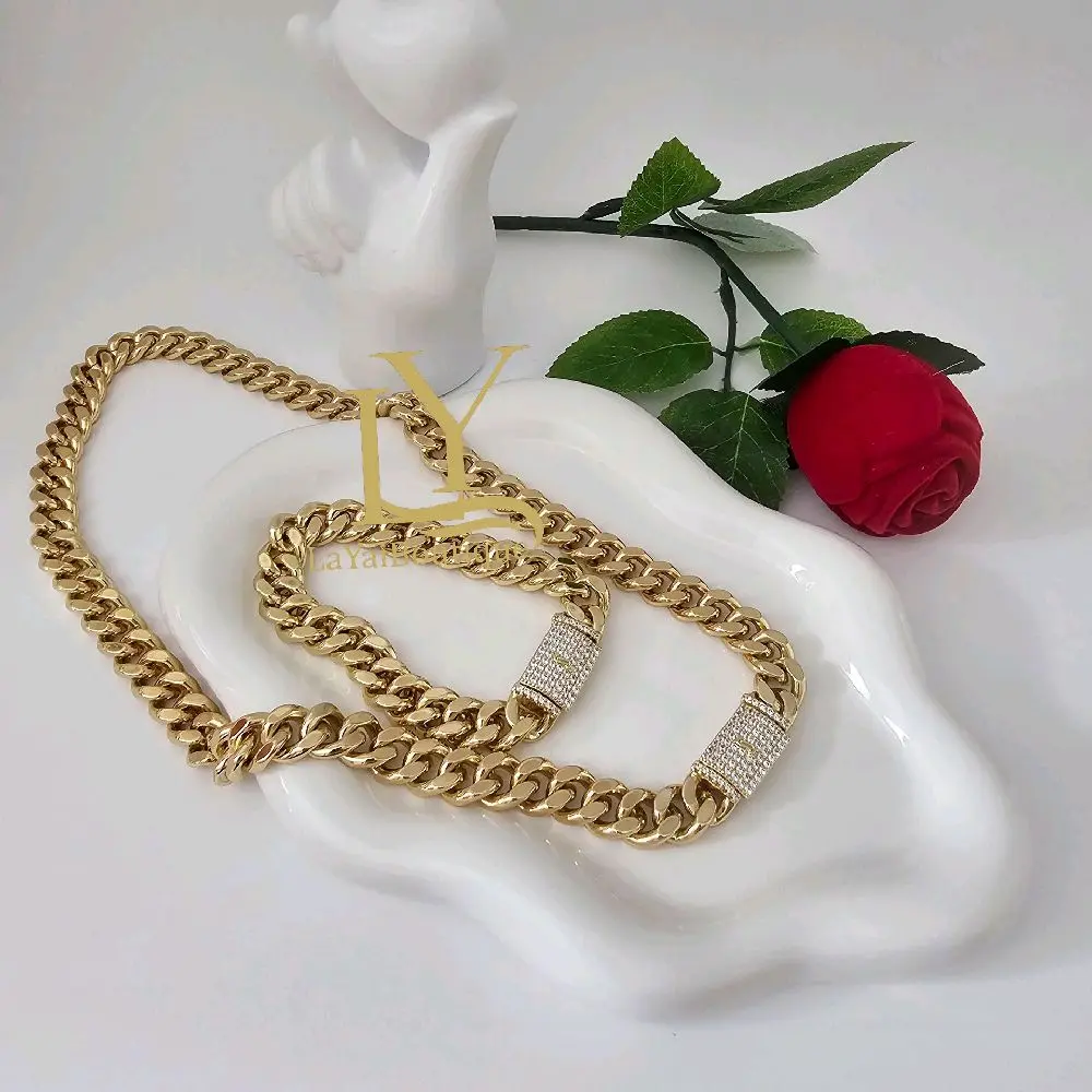 LaYaiBoutique #1744  set Mónaco 14k gold plated high quality (10mm)