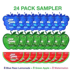 Yum Yums Variety 24 Pack - 5g Sugar per Bag, 70 Calories, Natural Flavor, 1.8 oz Snack