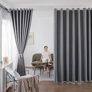 Snooztex Modern Heavyweight Blackout Curtains - Linen-Texture Grommet-Top Solid Color Drapes, Privacy Blackout Blinds for Living Room, Bedroom Window Coverings