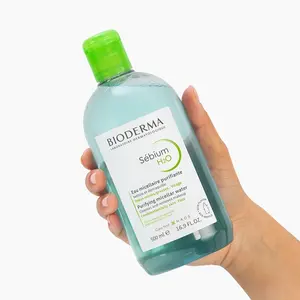 Bioderma Sebium H2O Micellar Water, Cleansing and Makeup Removing Gentle Face Cleanser for Combination to Oily Skin 16.9 FL.OZ