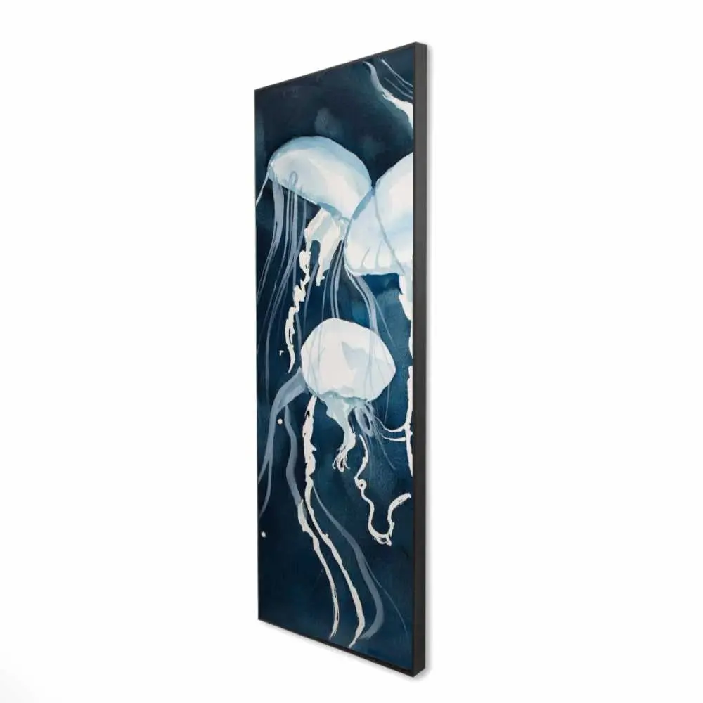 Begin Home Decor 2081-6020-AN407 20 x 60 in. Medusa - Illustrative White Framed Canvas for Home Decor