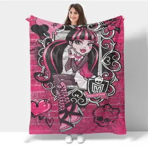 monster high 80IN*60IN Blanket Blanket, sofa decoration blanket, nap blanket, office warm blanket