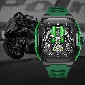 V12 Phantom Series Chronograph Calendar，watches for men，Watch With Quartz Movement, Men's Watch, Black Dial, Gift Box, Simple, Waterproof, Luminous Watch