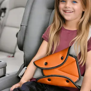 Children Safety Seat Belt Triangle Fixed Pad, No Choking Universal Car Seat Belt Cover, Soft Adjustable Triangular Seat Belt Protector
