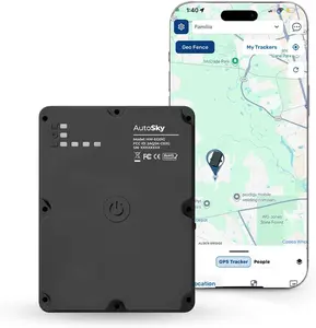 AutoSky GPS Tracker Durable Large Portable Splashproof Magnet Mount 4G LTE Real-Time Monitor for Vehicle Asset Fleet Mobile Security
