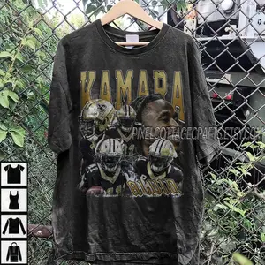 Kamara Vintage Bootleg Graphic Tee, New Orleans Football  Oversized Tshirt
