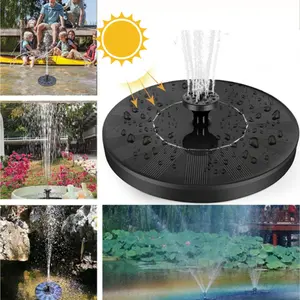 Mini Solar Water Fountain Pool Pond Waterfall Fountain Outdoor Bird Bath Solar Powered Fountain Floating Water Garden Decoration