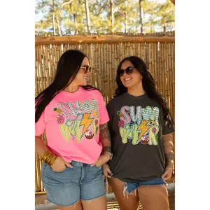 Summer Time Fun Colorful Comfort Colors Tee