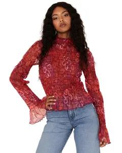 Free People Women's Hello There Floral Top - Ob1405140-Wine