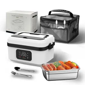 Cordless Electric Lunch Box for Adults,8000mAh Self-Heating Food Warmer with 1L Leak-Proof Container,Rechargeable Portable Heated Lunch Box for Office,Travel, Car, Picnic&Outdoor