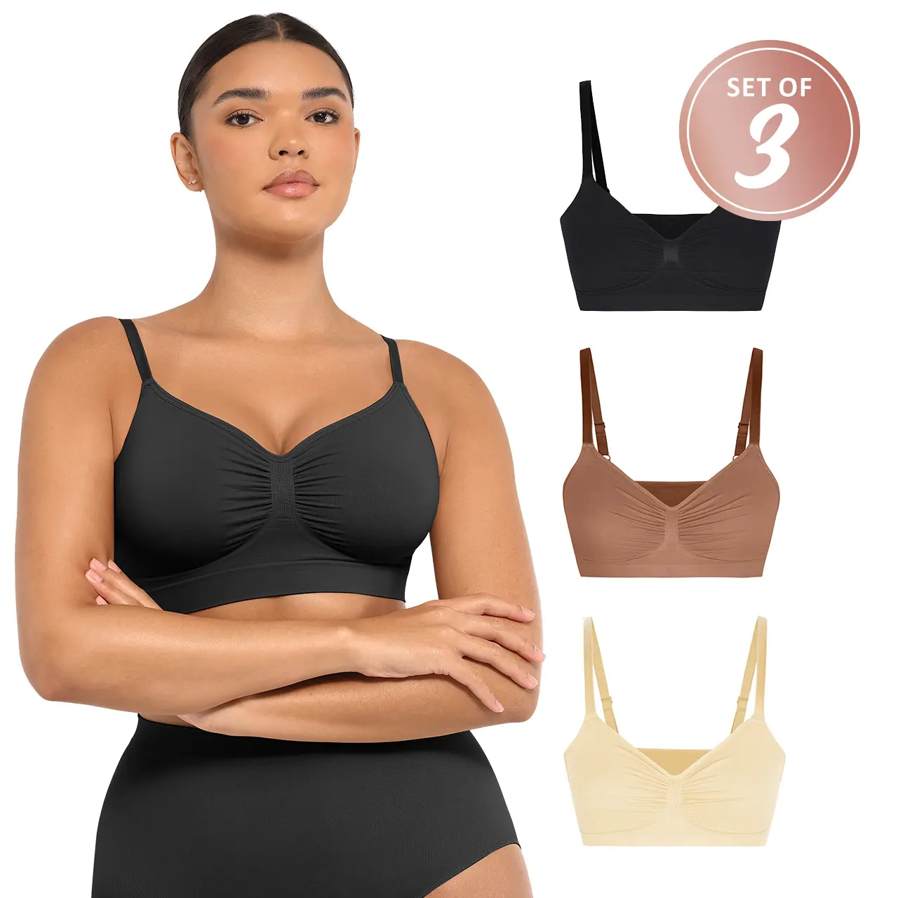 Black & Light Beige & Light Coffee