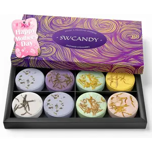 Shower Steamers Aromatherapy Birthday Gifts for Women - SWCANDY 8 Pcs Mothers Day Gifts, Mom Wife Daughter Grandma Sister Her Self Care with Natural Essential Oils Relaxation Home SPA Travel Holidays
