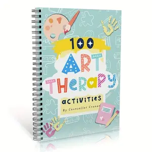 Interactive Art Therapy Workbook, Therapeutic Stress Relief Coloring, Cognitive Behavioral Techniques, Mindfulness Practice, Emotional Awareness, Self-Acceptance