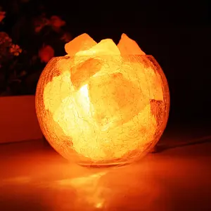 Crystal salt lamp