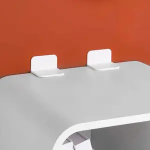 10pcs Self-Adhesive Furniture Anchors No Drilling Child Safety Lock Cabinets Anti-Tip Shoe Cabinet Closet Bookshelf Fixing Clips