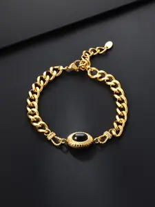 Onyx Cuban Bracelet, Hip Hop Retro Style, Adjustable Length, Perfect for Daily Wear, Dates, Gifts, Vacations, Rappers