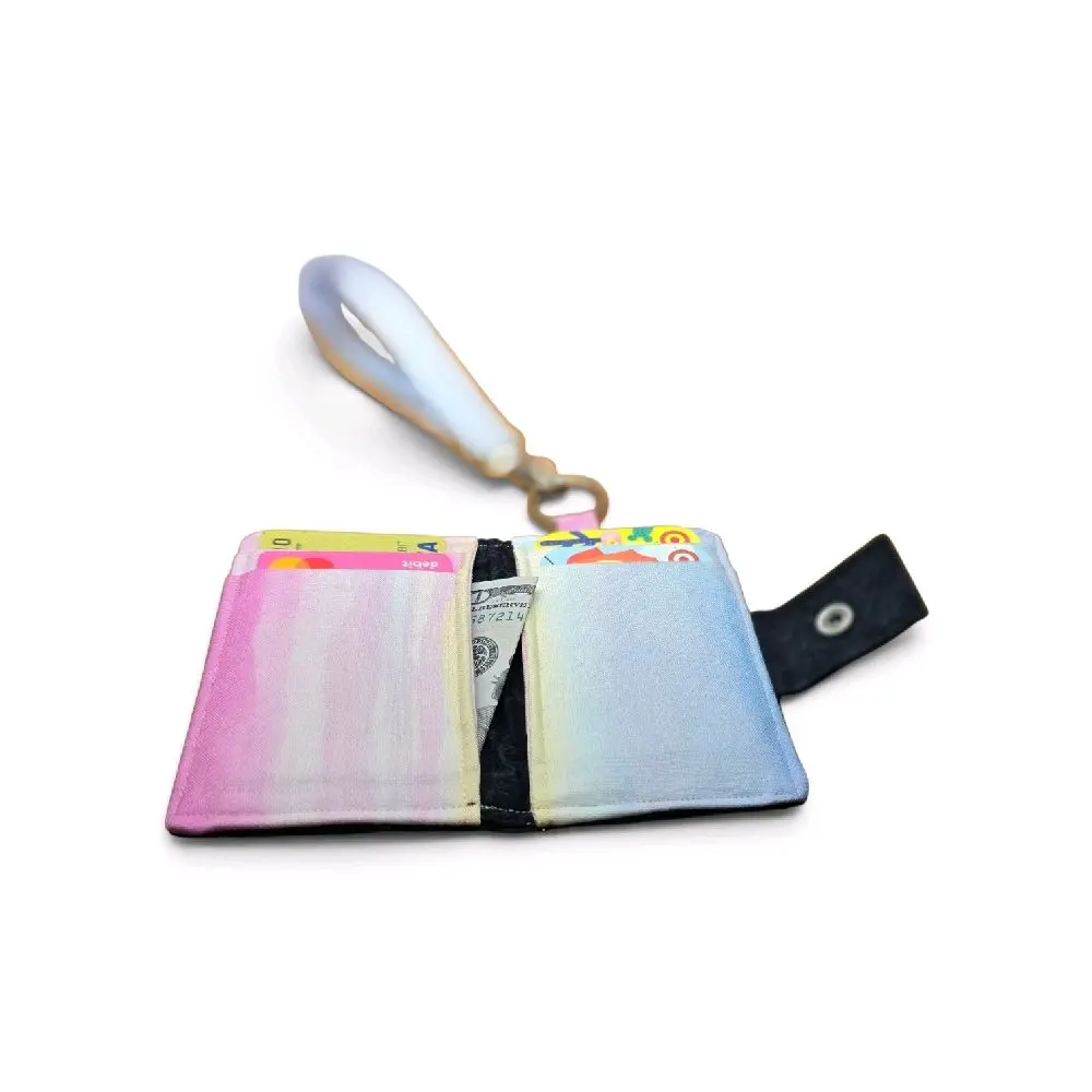 Keychain Wallet & Wrist Strap - Dark Wishes & Pastel Rainbows - Accessories