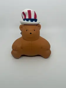 Jumbo Patriotic Bear Squishy