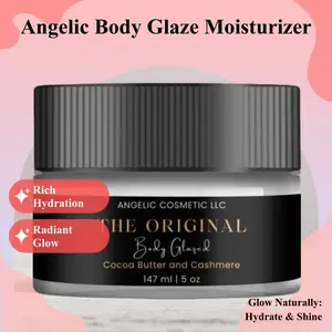 Angelic Cosmetic LLC The Original Body Glaze - Cocoa Butter & Cashmere 150g | Radiant Glow Moisturizer with Natural Oils & Butters