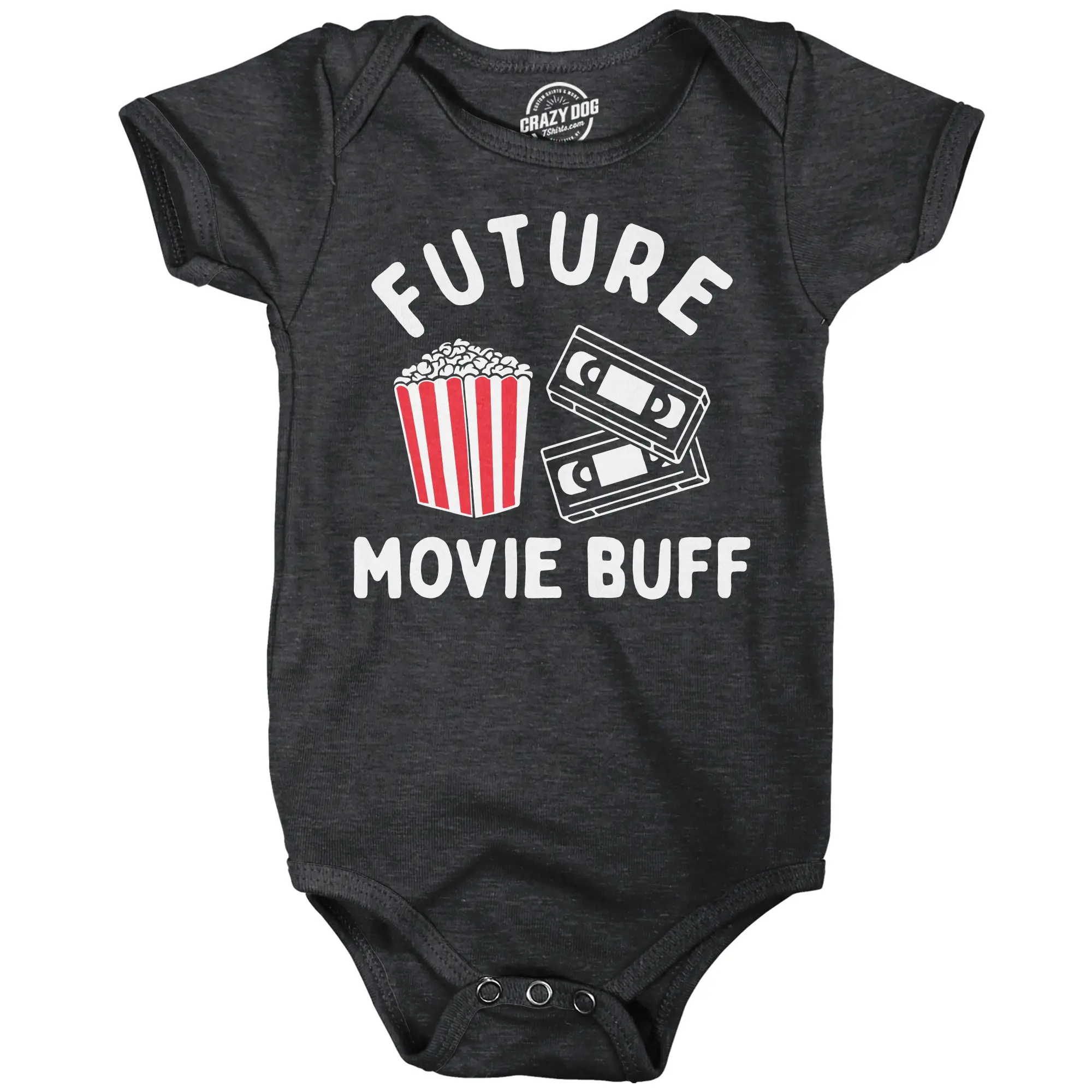 Future Movie Buff Baby Bodysuit Funny Sarcastic Graphic Novelty Jumper For Infants Funny Baby Onesies Funny Movie Onesie Novelty Onesie Black -