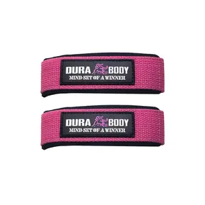 Durabody Sport - Pink Padded Weightlifting Straps | Lifting Straps For Back Workouts | Deadlifting, Rows & More