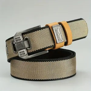 1-Piece Minimalist-Style Belt for Men & Women - Featuring a Holeless Sliding Buckle, Durable & Flexible Strap, and Large Square Alloy Buckle. A Versatile Accessory Ideal for Gifting and Holiday Presents.