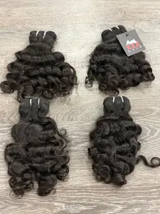 24” Raw South Indian Curly Unprocessed Human Hair Bundle