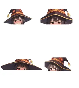 Crimson Magic Mage Girl Anime Sticker – Vinyl Decal for Car Laptop Water Bottle – Durable Art Sticker for Adult Collectors