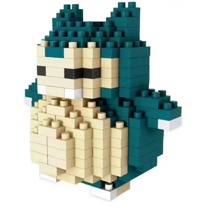 3 inch Snorlax Nano Building Blocks Toy With Building Instructions